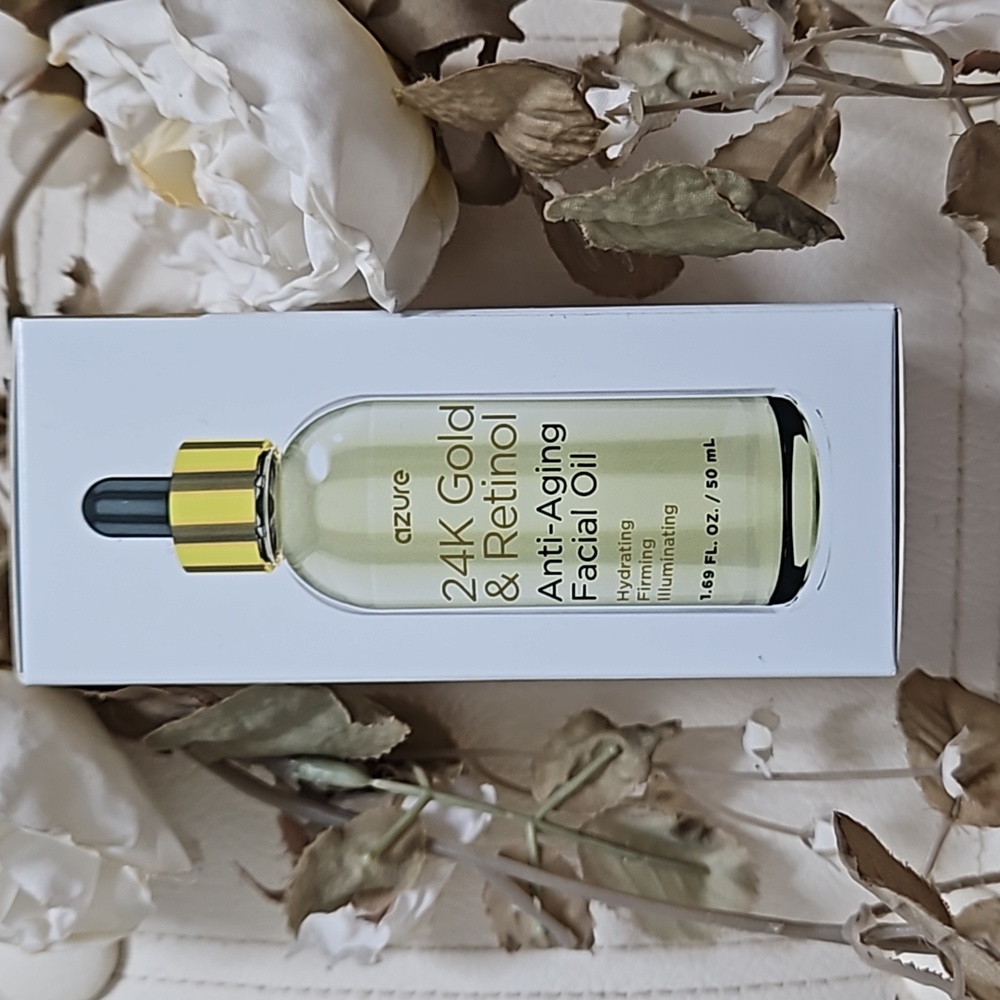 Azure 24K Gold & Retinol Anti-Aging facial oil.